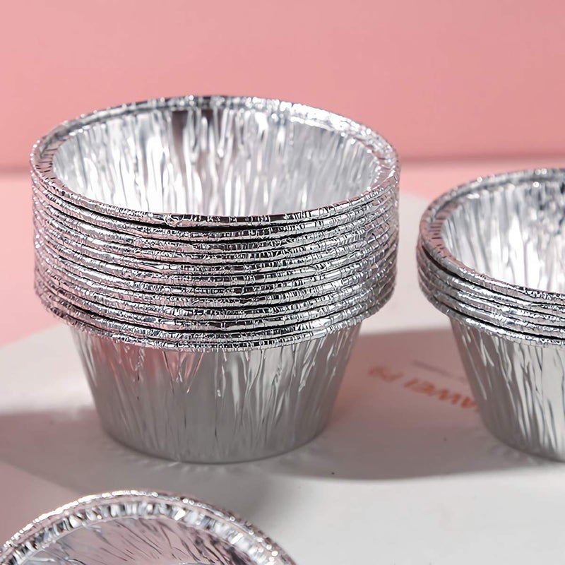 Kingrol 300 Pack Aluminum Foil Ramekins, 4 oz Disposable Baking Cups for Tart, Cupcake, Souffle, Appetizer - Image 4